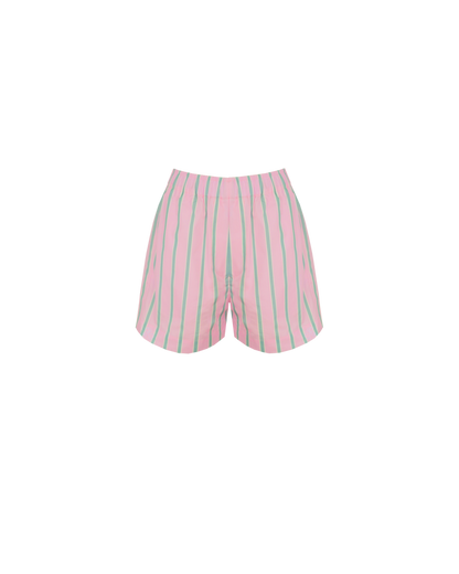IDA SHORT PINK APPLE STRIPE