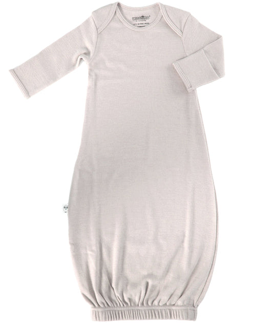 Imperfect Baby Gown, Merino Wool, 0-6 Months, Oat
