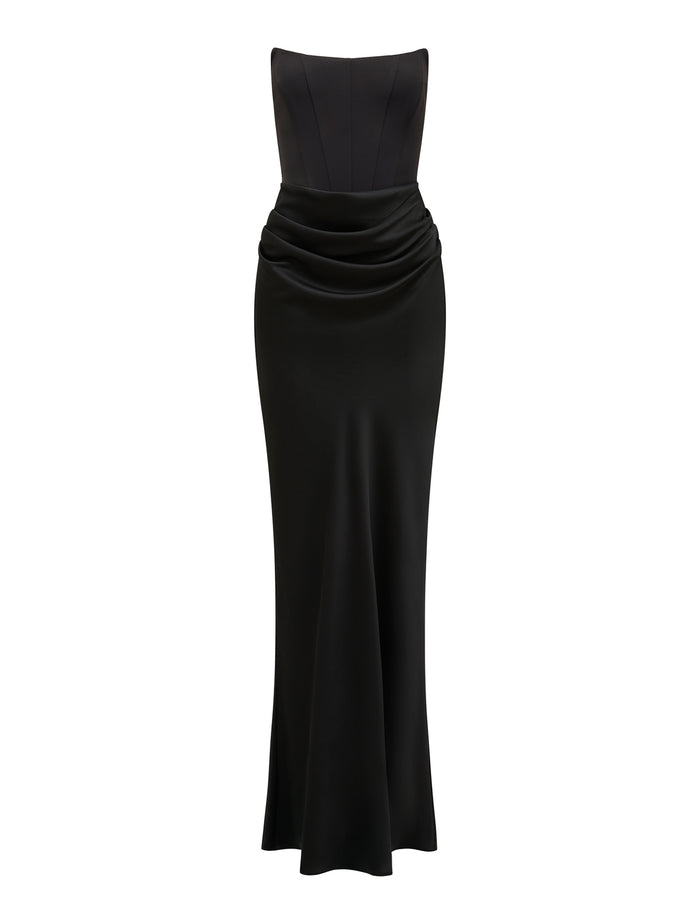 Isra Drape Strapless Maxi Dress Forever New
