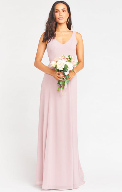 Neutral Mauve Chiffon