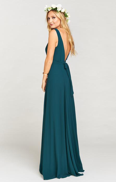 Deep Jade Chiffon