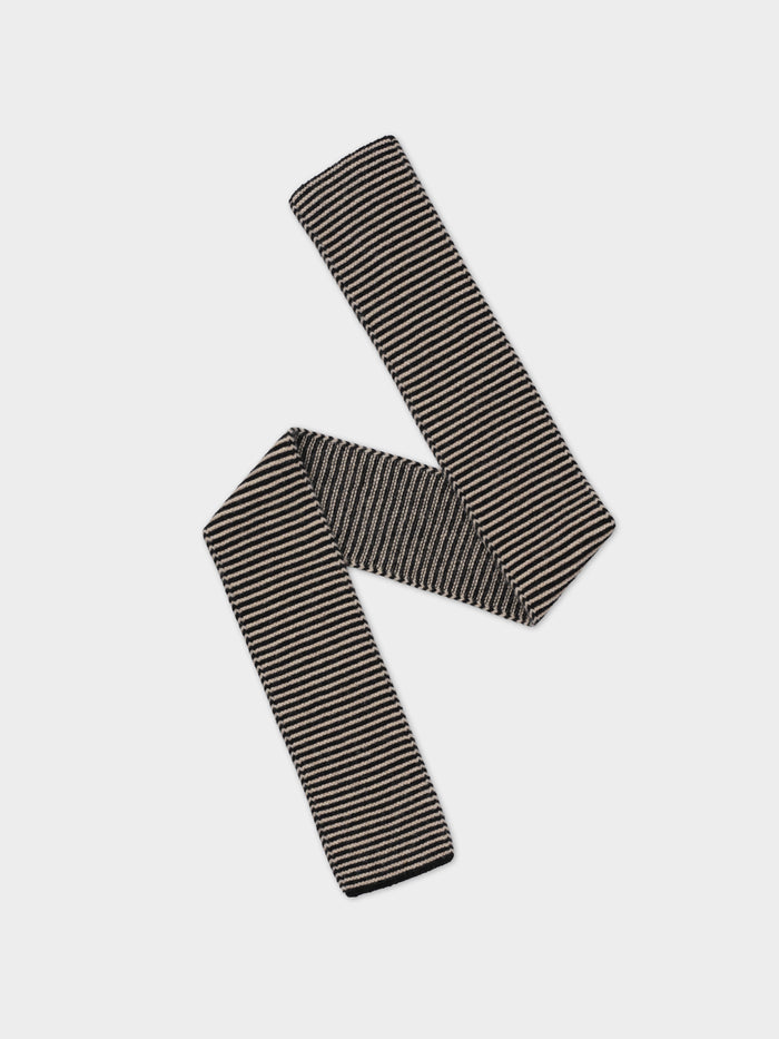 Jo Gordon Thin Stripe Garter Stich Scarf