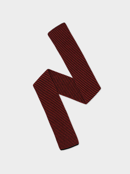 Jo Gordon Thin Stripe Garter Stich Scarf