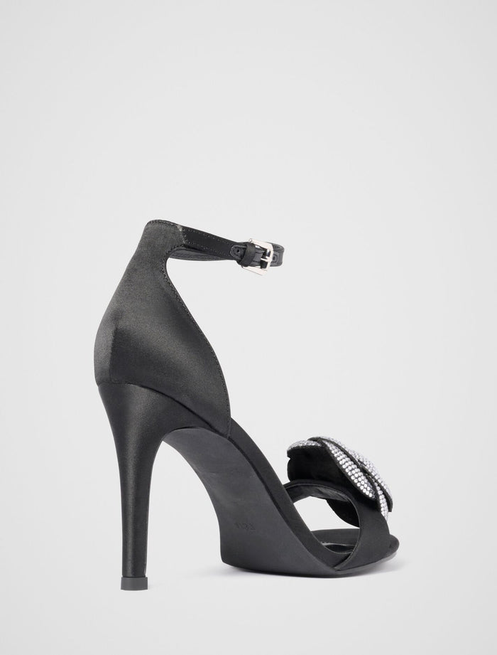 Joanna Jewelled Flower Sandal Heel Forever New