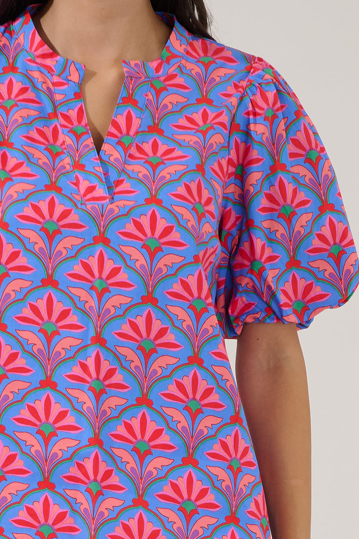 Jolene Split Neck Top Floral