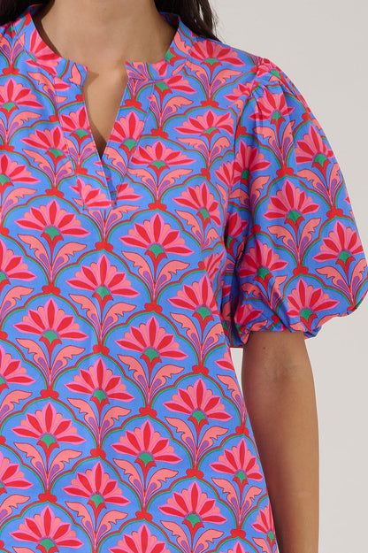 Jolene Split Neck Top Floral
