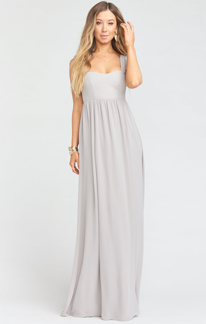 Dove Grey Chiffon