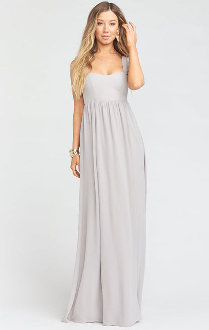 Dove Grey Chiffon