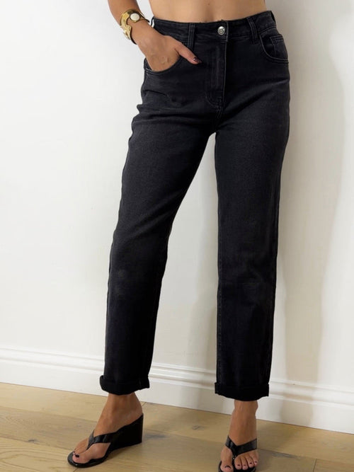 KATE WASHED DENIM BLACK