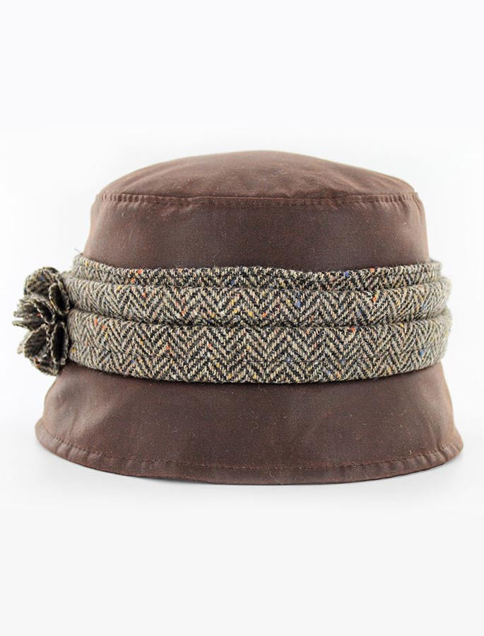 Kate Waxed Hat - Brown #color_brown