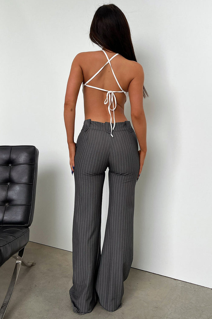 Kendrick Pants - Grey Pinstripe