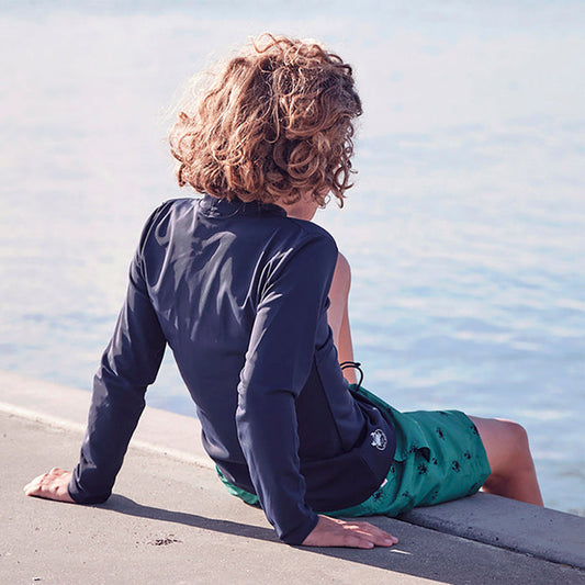 Kids Sydney UV LS Swim Shirt - Navy