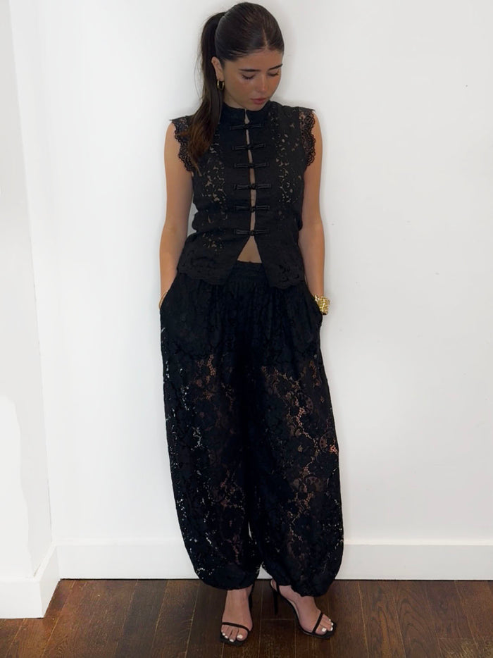 LACE BALLOON TROUSERS