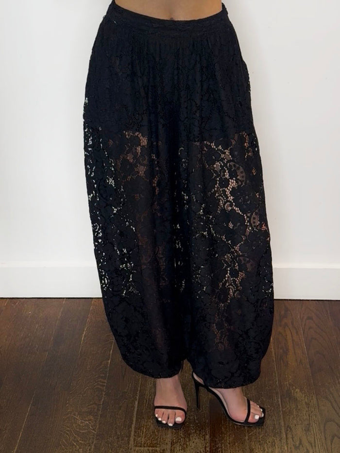 LACE BALLOON TROUSERS