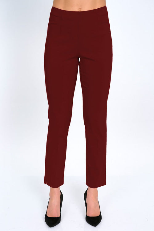 LIOR Women's Wine Color Dress Pants-"Sasha"