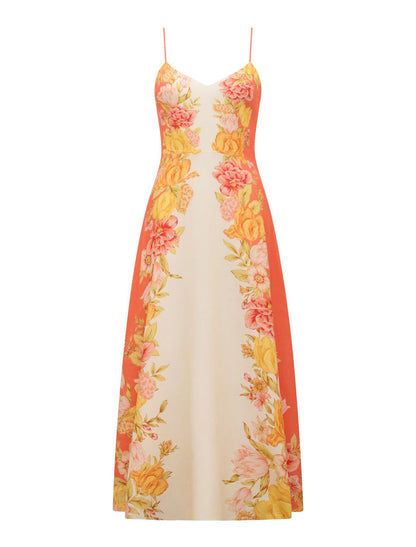 Livvy Strappy Linen Midi Dress Forever New