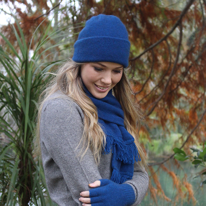 Lagoon Lothlorian Plain Set (Beanie + Scarf) (9903+9905)