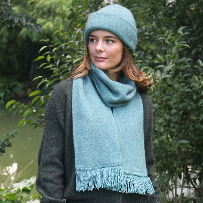 Lothlorian Plain Set (Beanie + Scarf) (9903+9905)Sage
