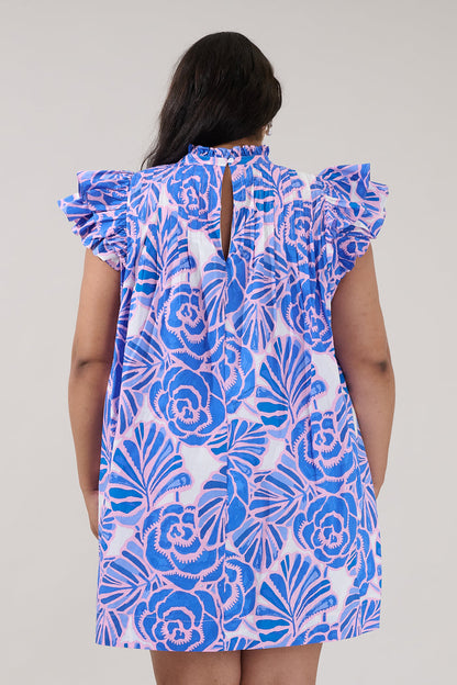 Lovel Shift Mini Dress Floral Curve