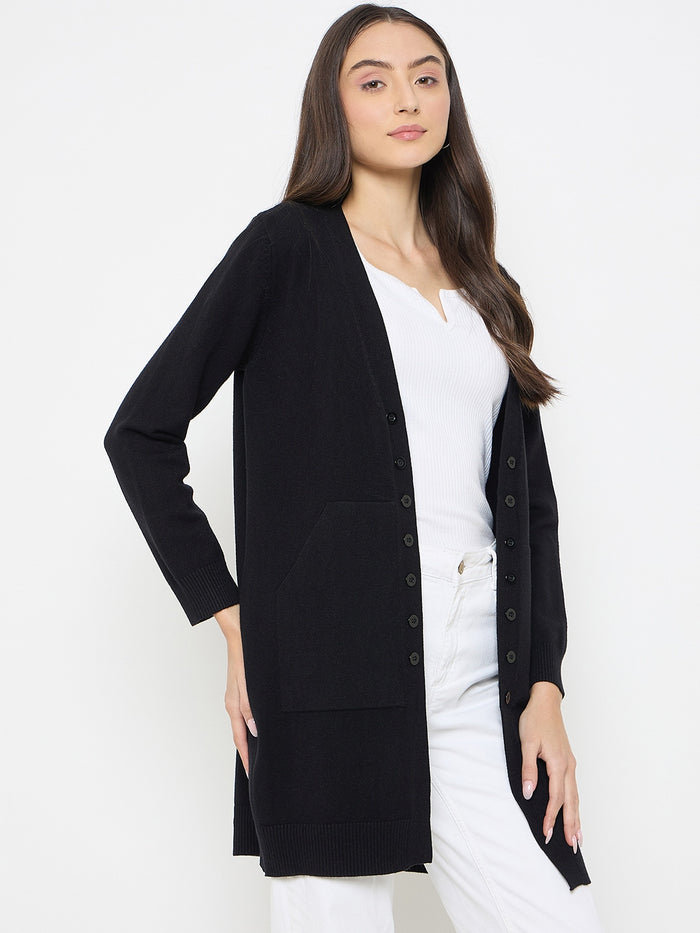 Madame Black Knit Long Shrug