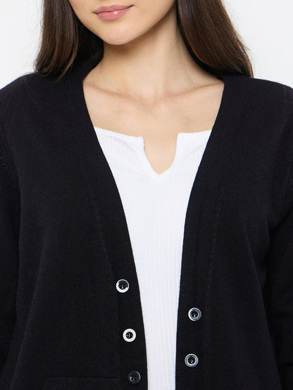 Madame Black Knit Long Shrug