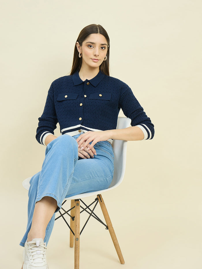 Madame Blue Knit Top