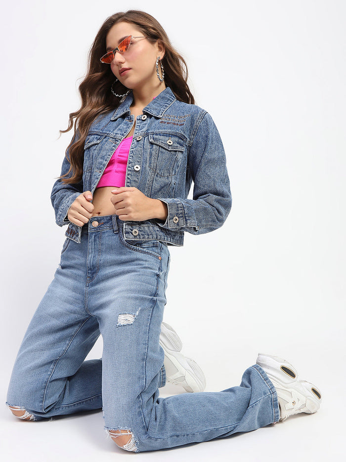 Madame Dark Blue Denim Jacket