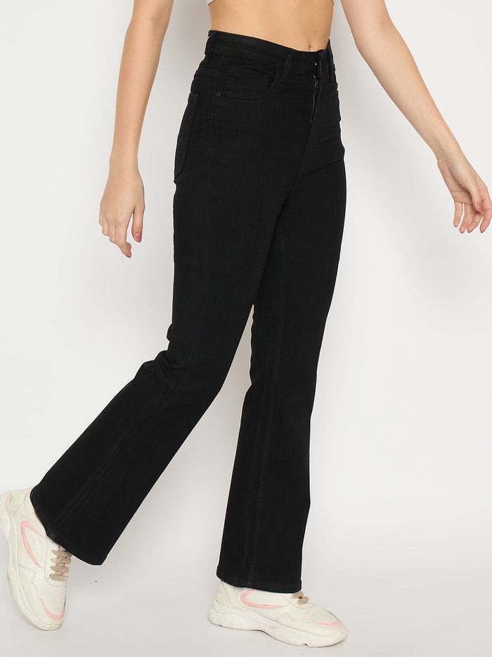 Madame Flared Fit Black Jeans