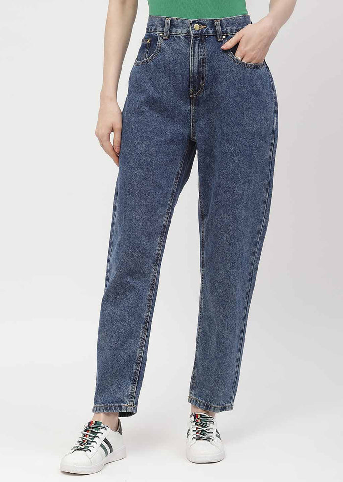 Madame High Rise Light Blue Mom Fit Jeans