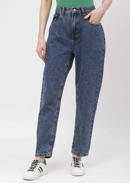 Madame High Rise Light Blue Mom Fit Jeans
