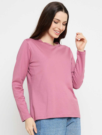 Madame Lilac Cotton Blend Top