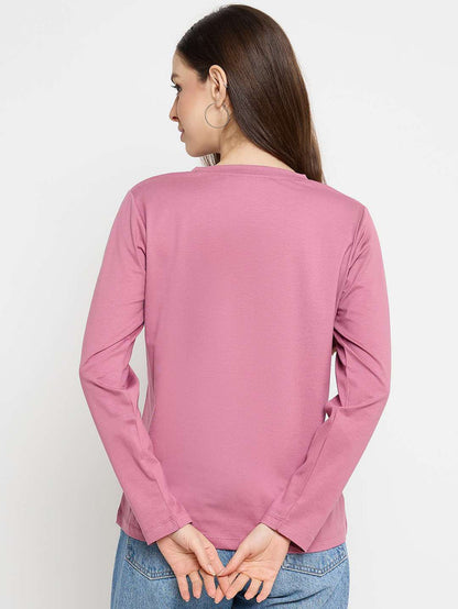 Madame Lilac Cotton Blend Top