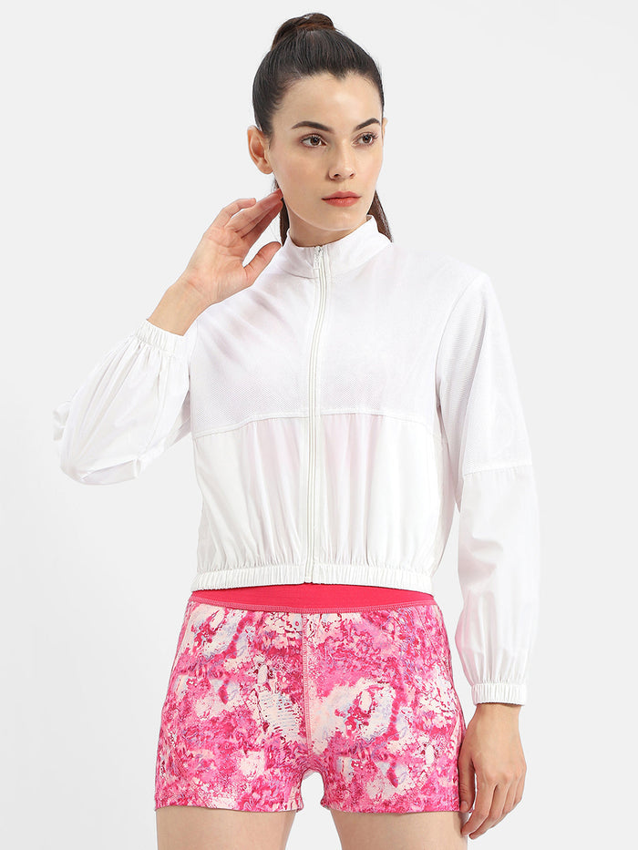 Madame Patchwork White Athleisure Jacket