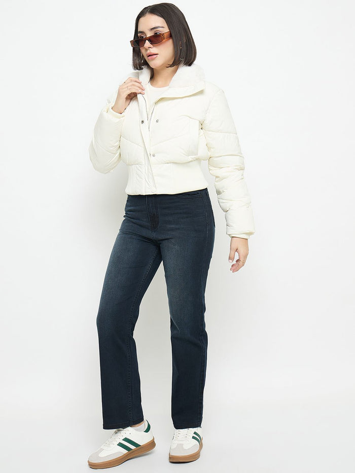 Madame Quilted Off White Jacket