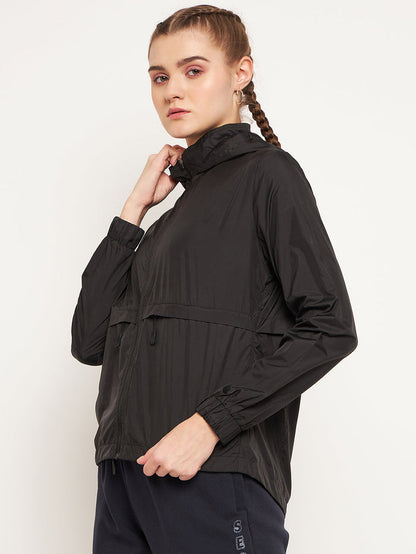 Madame Solid Black Jacket