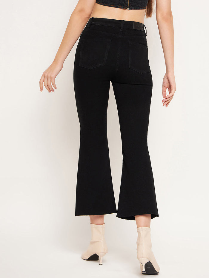 Madame Women Solid Black Jeans