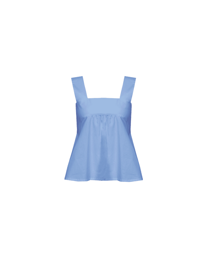 MARGIE TIE-BACK TOP CORNFLOWER