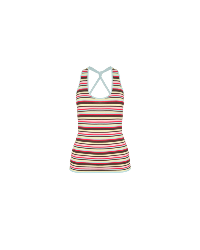 MARLA HALTER TOP CANDY STRIPE