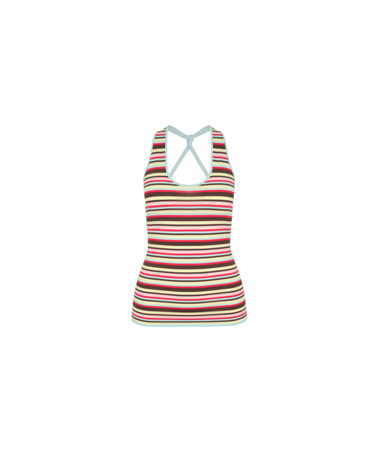 MARLA HALTER TOP CANDY STRIPE