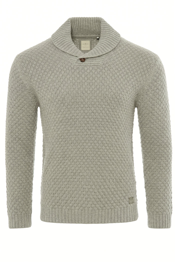 Men's Shawl Collar Knitted Jumper
