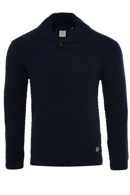 Men's Shawl Collar Knitted Jumper