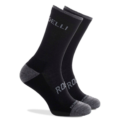 Rogelli Merino Wol fietssokken winter zwart.