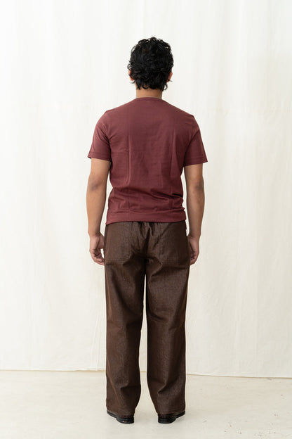 Merz b. Schwanen 2M15 T-Shirt in Burgundy
