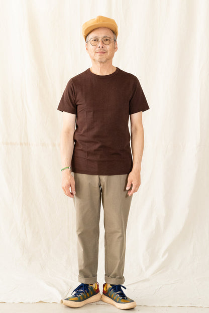 Merz b.Schwanen 215 Loopwheel T-Shirt-Coffee