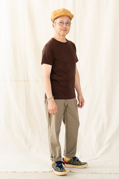Merz b.Schwanen 215 Loopwheel T-Shirt-Coffee