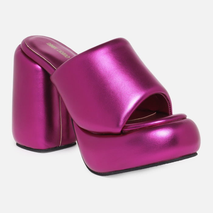 Metallic Chunks - Fuchsia - The Quirky Naari