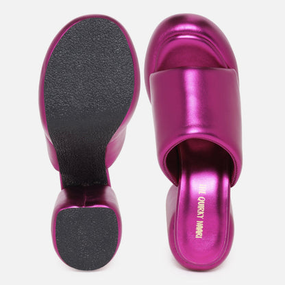 Metallic Chunks - Fuchsia - The Quirky Naari