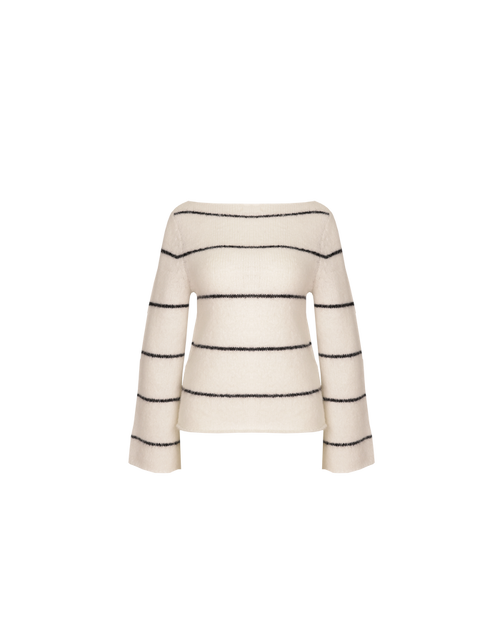 MILO SWEATER IVORY STRIPE