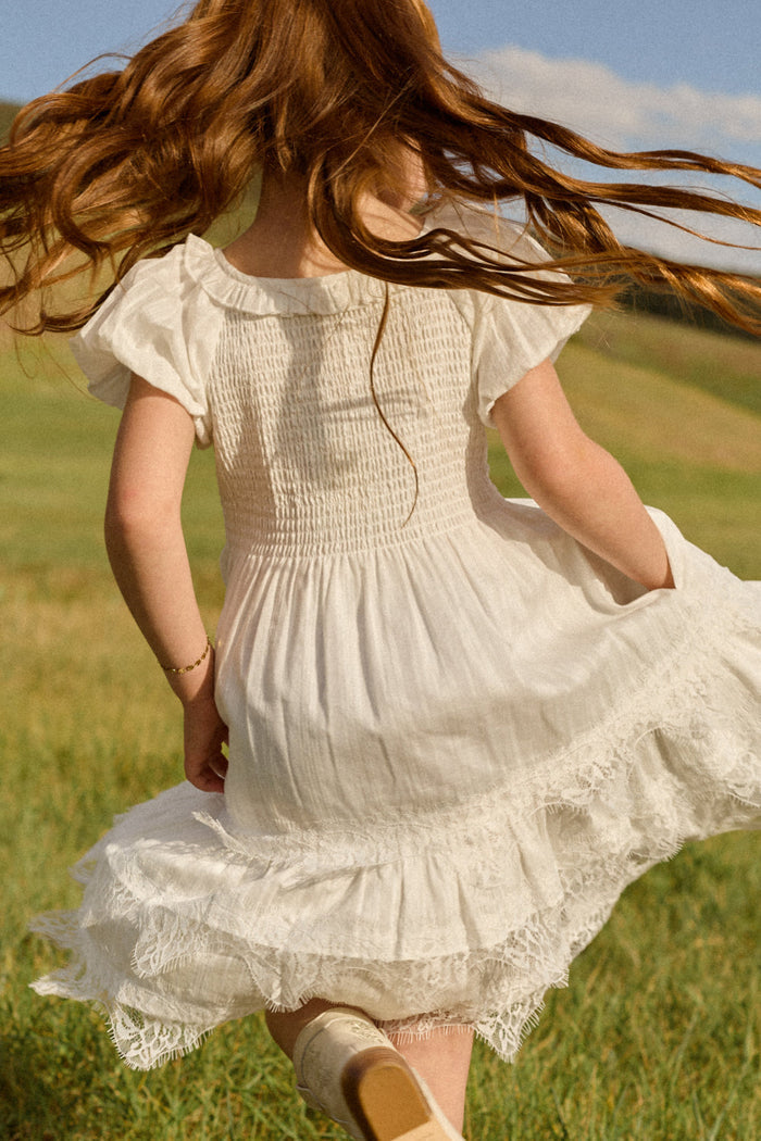 Mini Annalise Dress in Reverie Dobby-3