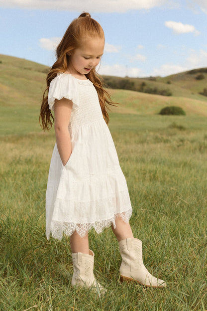 Mini Annalise Dress in Reverie Dobby-4